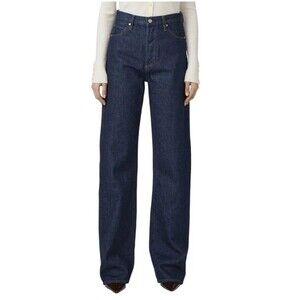 PAIGE Sawyer Wide Leg Jeans Women’s Size 29 Blue Denim High Rise Button Fly NWT